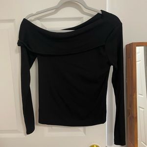 Aqua off the shoulder sweater